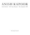 Copertina  Anish Kapoor : British pavilion, 44. Venice Biennale, May-September 1990       