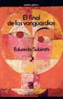 Copertina  El final de las vanguardias