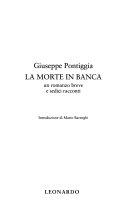 Copertina  La morte in banca : un romanzo breve e sedici racconti