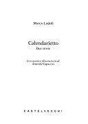 Copertina  Calendarietto : due storie