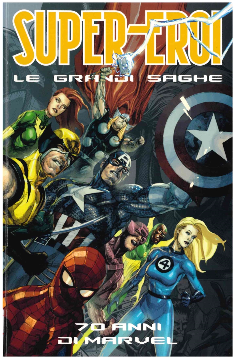 Copertina  70 anni di Marvel