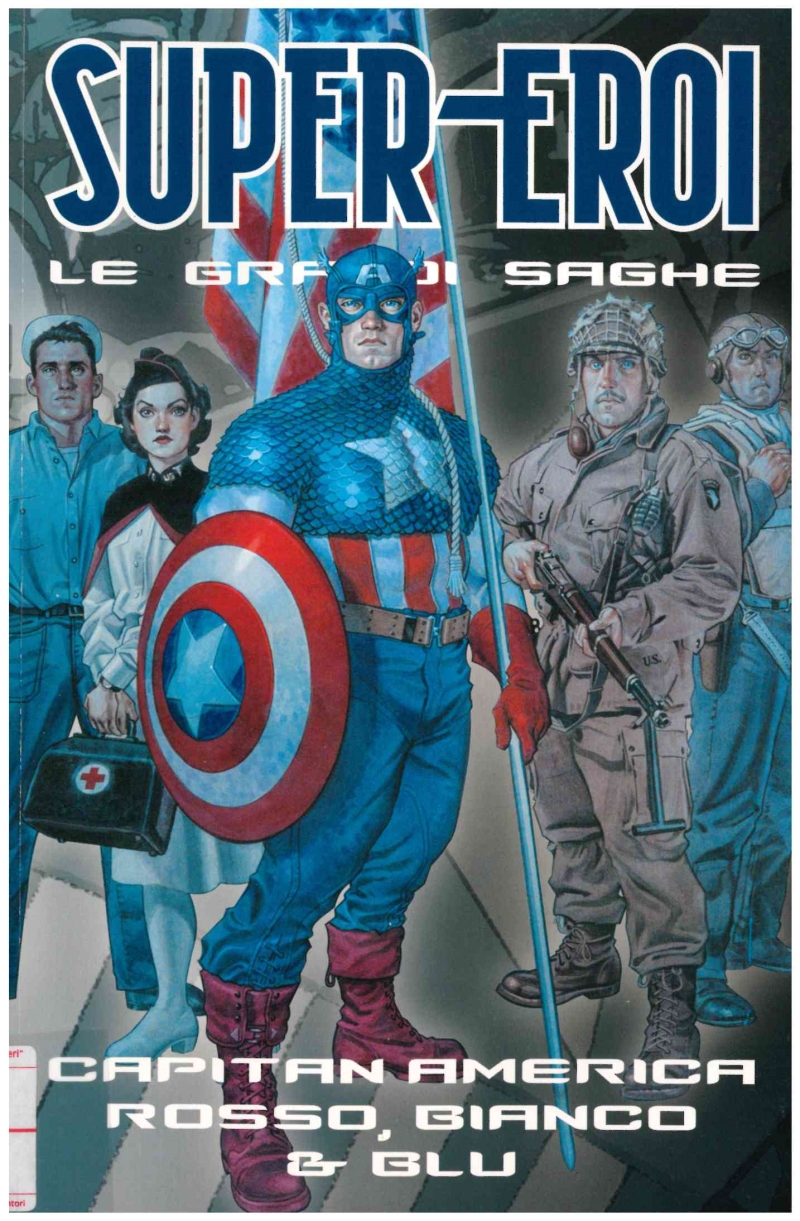 Copertina  Capitan America: rosso, bianco & blu
