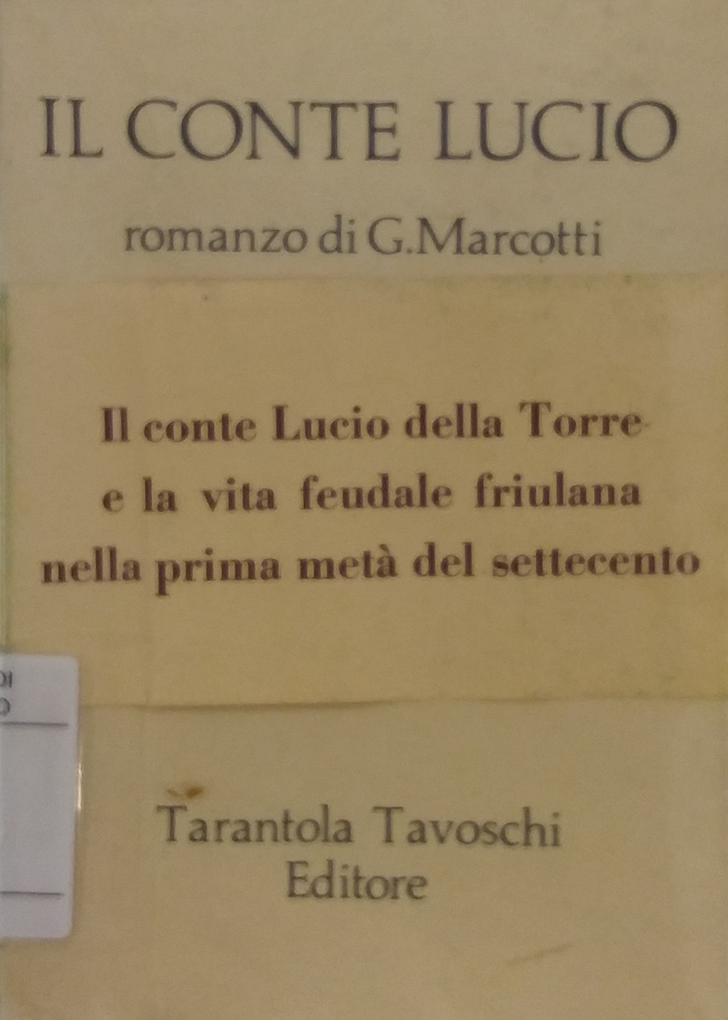 Copertina  Il conte Lucio : romanzo